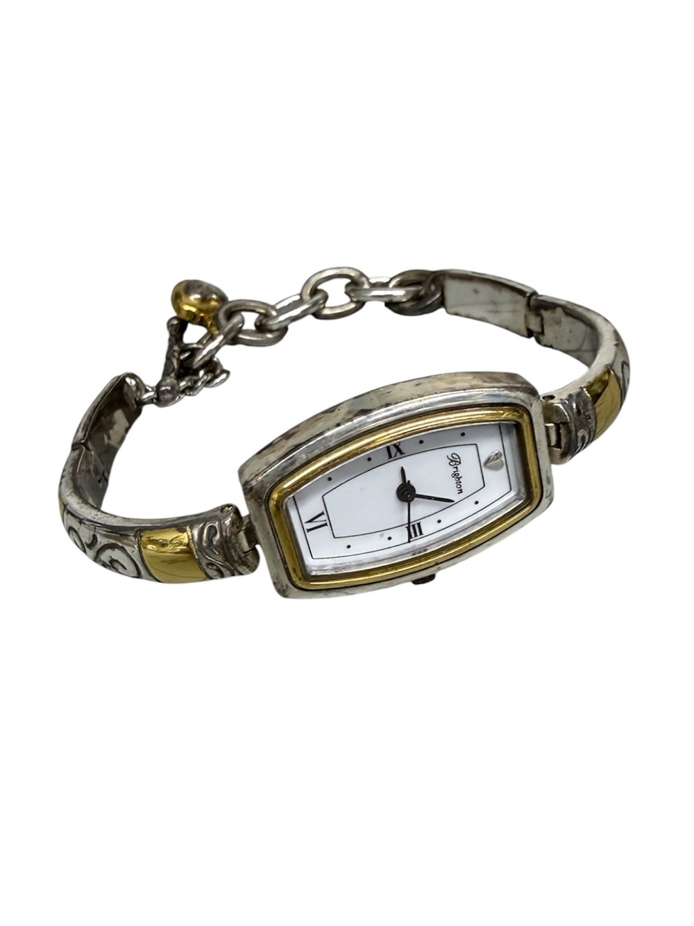 Brighton Vintage Two-Tone Silver & Gold Link Bracelet Watch